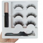 Gene false Amelie Effect 3D tip banda 3 perechi cu Magnet Cod 003 + Adeziv cu magnet si Penseta